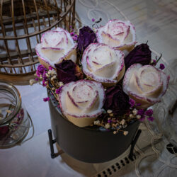 Bouquet de roses-violet