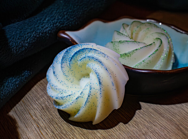 Fondants spirales bleus